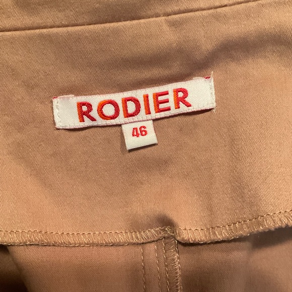 “RODIER” VINTAGE Blush/Salmon Colour Zip Up Knit Sleeved Cotton Blend Jacket. - Picture 9 of 15